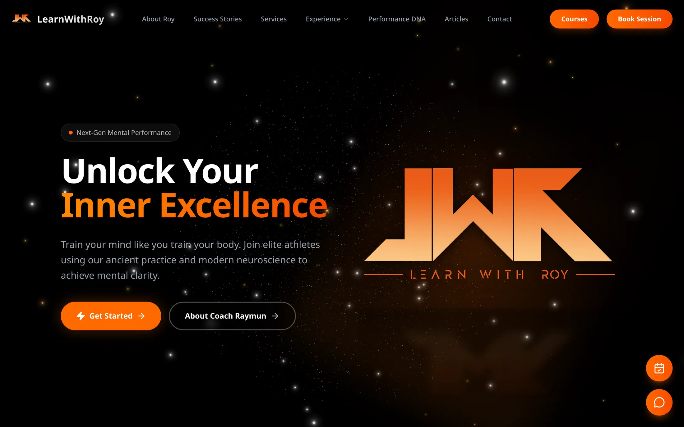 LearnWithRoy · homepage, shown on a desktop browser